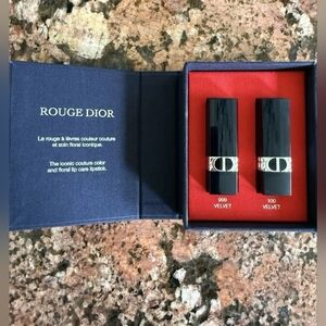 DIOR Women's Rouge Dior Red Nude Travel Size Gift Set Lip Sticks Designer